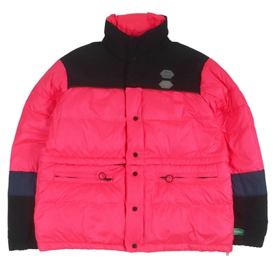 美品 オフホワイト
ダウンジャケット Bicolor Puffer Jacket ネオンピンク メンズ M OMED013R19C02021