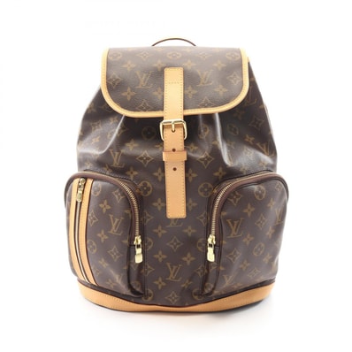 ルイ・ヴィトン LOUIS VUITTON サックアド ボスフォール モノグラム リュックサック バックパック バッグ PVCコーティングキャンバス レザー レディース ブラウン系 M40107 【中古】