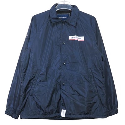 DESCENDANT ディセンダント 20SS PE NYLON JACKET 201BRDS-JKM03 ナイロン コーチ ジャケット ネイビー アウター サイズ1