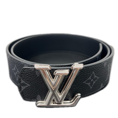 LOUIS VUITTON 現行 極美品 ルイヴィトン ベルト・LV ディメンション 40MM リバーシブル モノグラムエクリプス M8846T PVC レザー AC0246 #95/38 メンズ 箱/袋付属 Aランク 中古 鑑定済【定価97,900円】