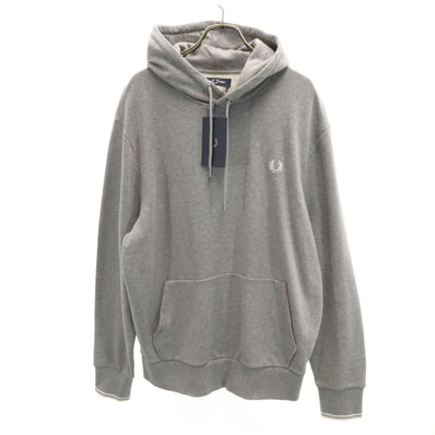 未使用 FRED PERRY フレッドペリー 長袖 スウェットパーカー L グレー プルオーバー