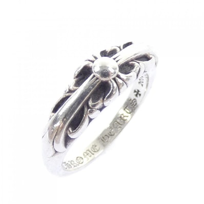 Chrome Hearts Baby Classic Floral Cross Ring "Silver"