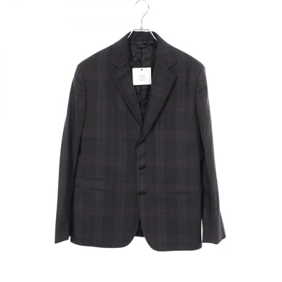 エルメス HERMES テーラードジャケット 衣料品 アウター ウール ナイロン メンズ ネイビー系 / グリーン系 / ブラック系 【中古】