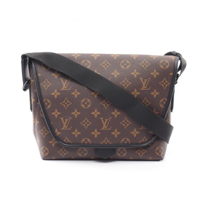 ルイ・ヴィトン LOUIS VUITTON マグネティック メッセンジャー モノグラムマカサー ショルダーバッグ バッグ PVCコーティングキャンバス レザー メンズ ブラウン系 / ブラック系 M45557 【中古】