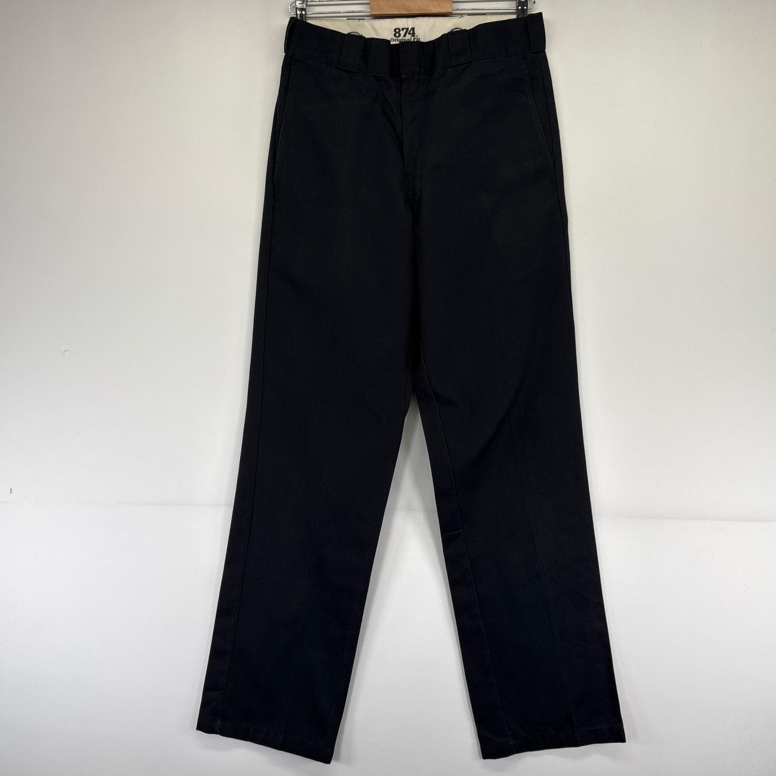 古着 ディッキーズ Dickies パンツ 874 ワークパンツ チノパン テーパード  ブラック系 メンズ