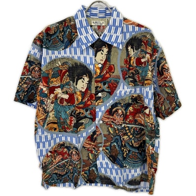 サンサーフ SS38470 歌川国芳 通俗水滸伝豪傑百八人之一個 アロハシャツ XL