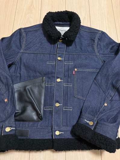 sacai x Levi's Men's Sherpa Jacket "Indigo"