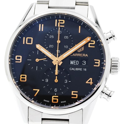 ☆美品 タグホイヤー カレラ キャリバー16 CV2A1AB メンズ 【中古】