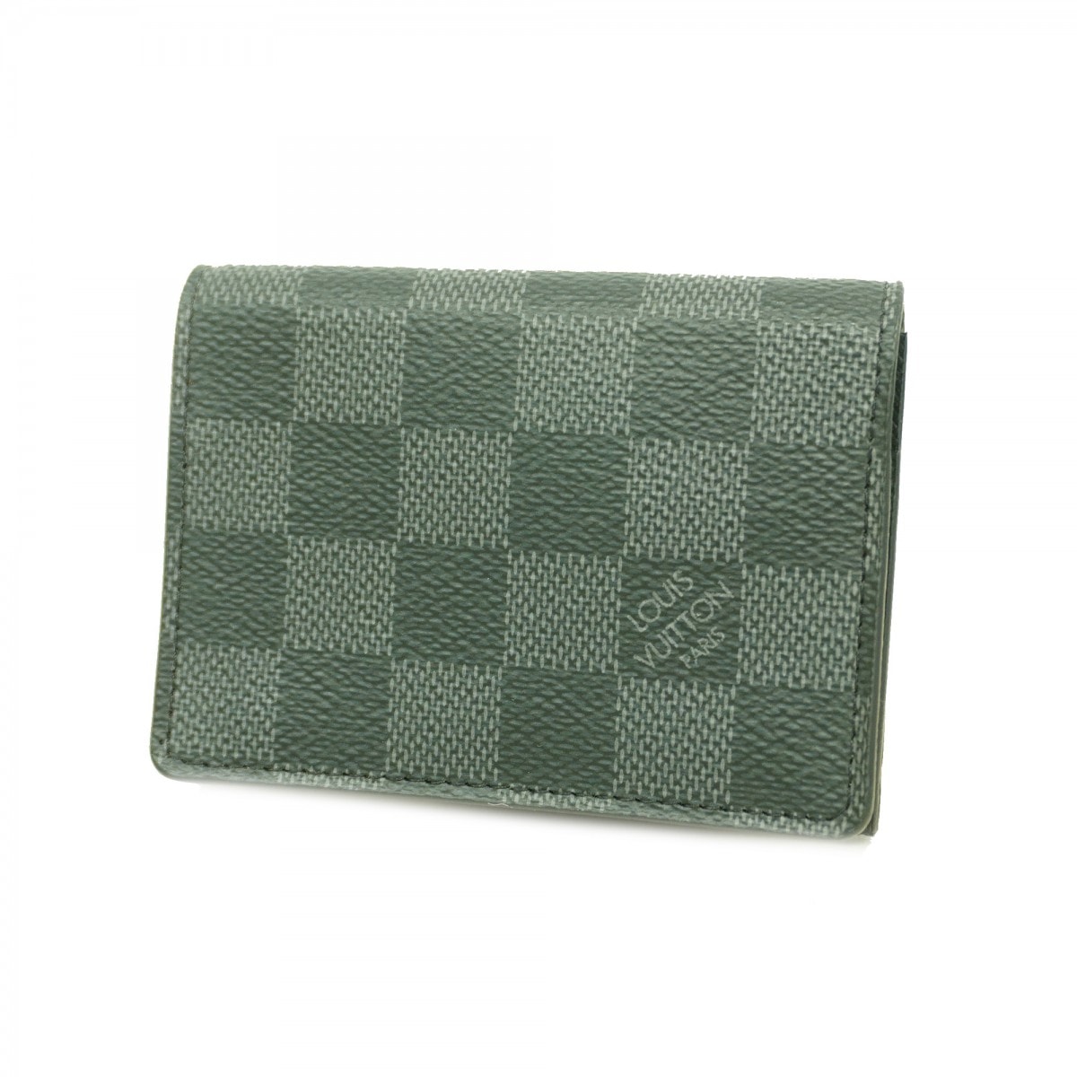 【6ce6356】ルイヴィトン 名刺入れ ダミエ・グラフィット アンヴェロップ カルトドゥ ヴィジット N63338 グレー ブラック【中古】メンズ