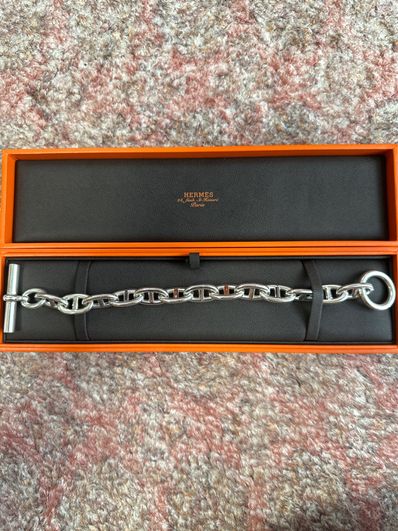 Hermes Chaine D'ancre TGM Bracelet "Silver"