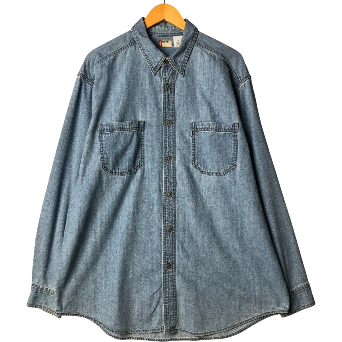 古着 リーバイス Levi's RED TAB 長袖 デニムシャツ メンズL相当/eaa580715