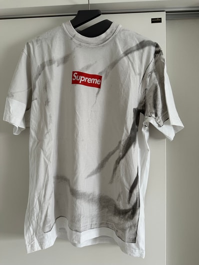 Supreme x MM6 Maison Margiela Box Logo Tee "White"