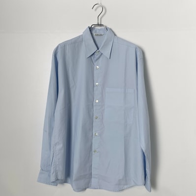 AURALEE Washed Finx Twill Big Shirt "Light Blue"