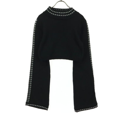 美品 ZARA ザラ 長袖 ショート丈 セーター M ブラック