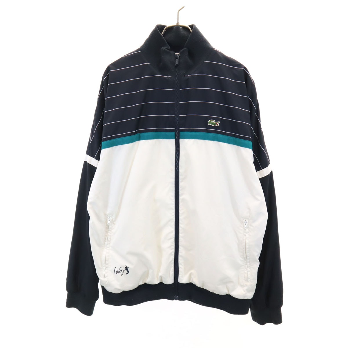 LACOSTE ラコステ Andy Roddick アンディロディック コラボ テニス ジップジャケット 4 ブラック系