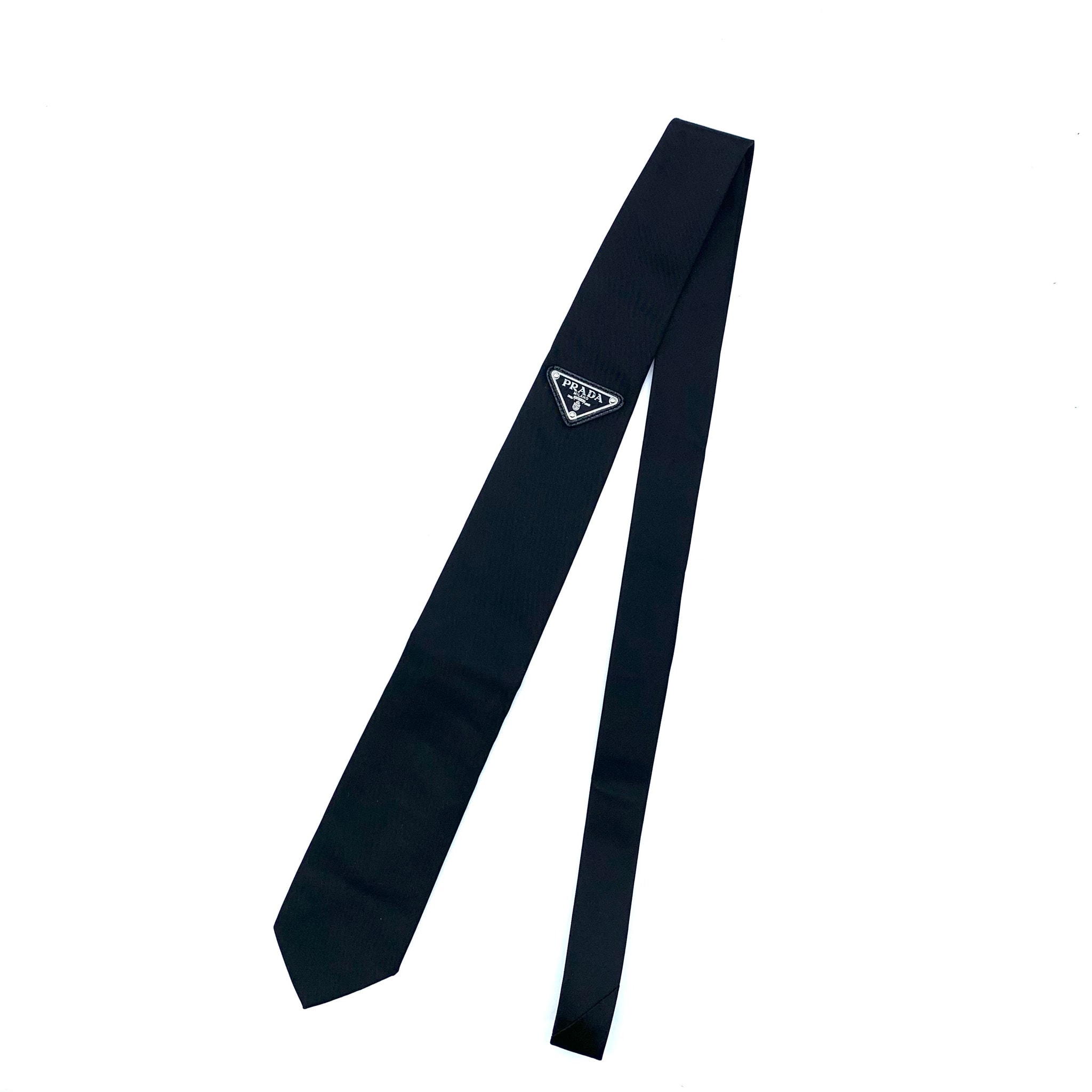 PRADA Re-Nylon Gabardine Tie "Black"
