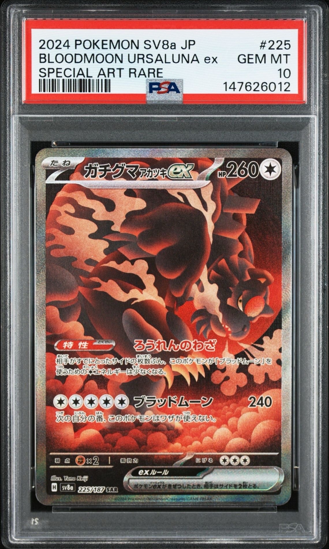 ガチグマ アカツキex SAR [SV8a 225/187](ハイクラスパック「テラス
