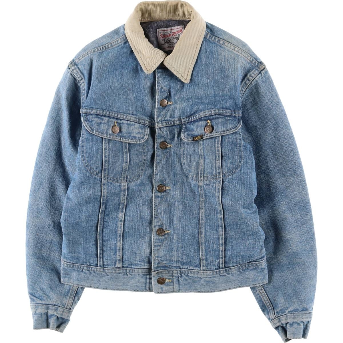 古着 70~80年代 リー Lee STORM RIDER ストームライダー デニムジャケット Gジャン USA製 メンズS相当 ヴィンテージ/eaa601868