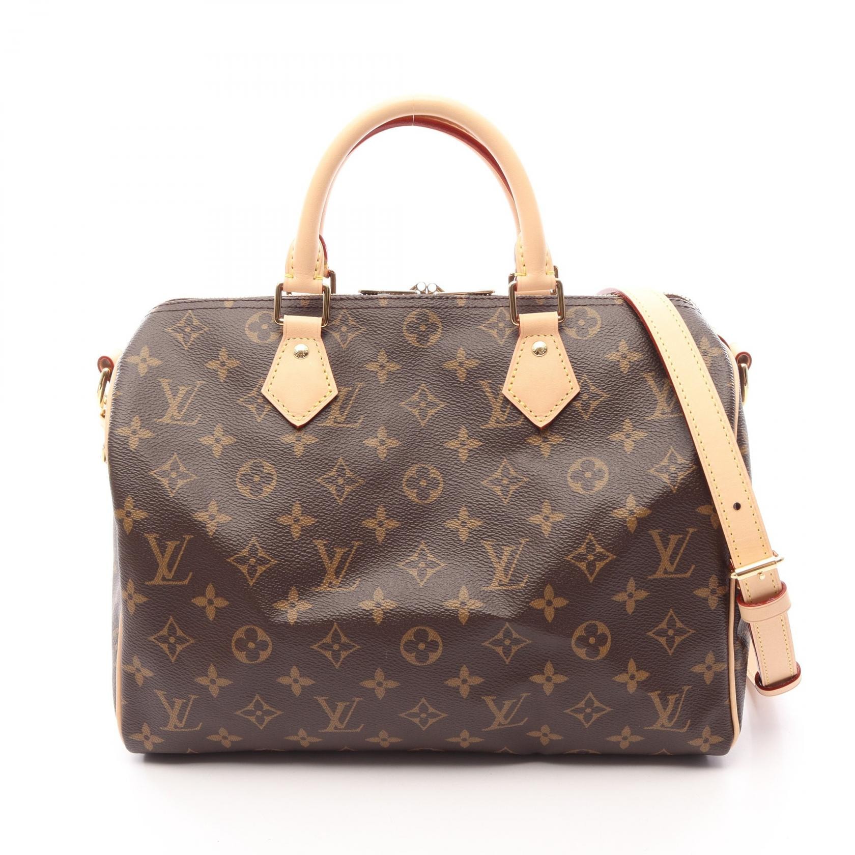 ルイ・ヴィトン LOUIS VUITTON スピーディ バンドリエール30 モノグラム 2WAY ハンドバッグ バッグ PVCコーティングキャンバス レザー モノグラム レディース ブラウン系 M46980 【中古】