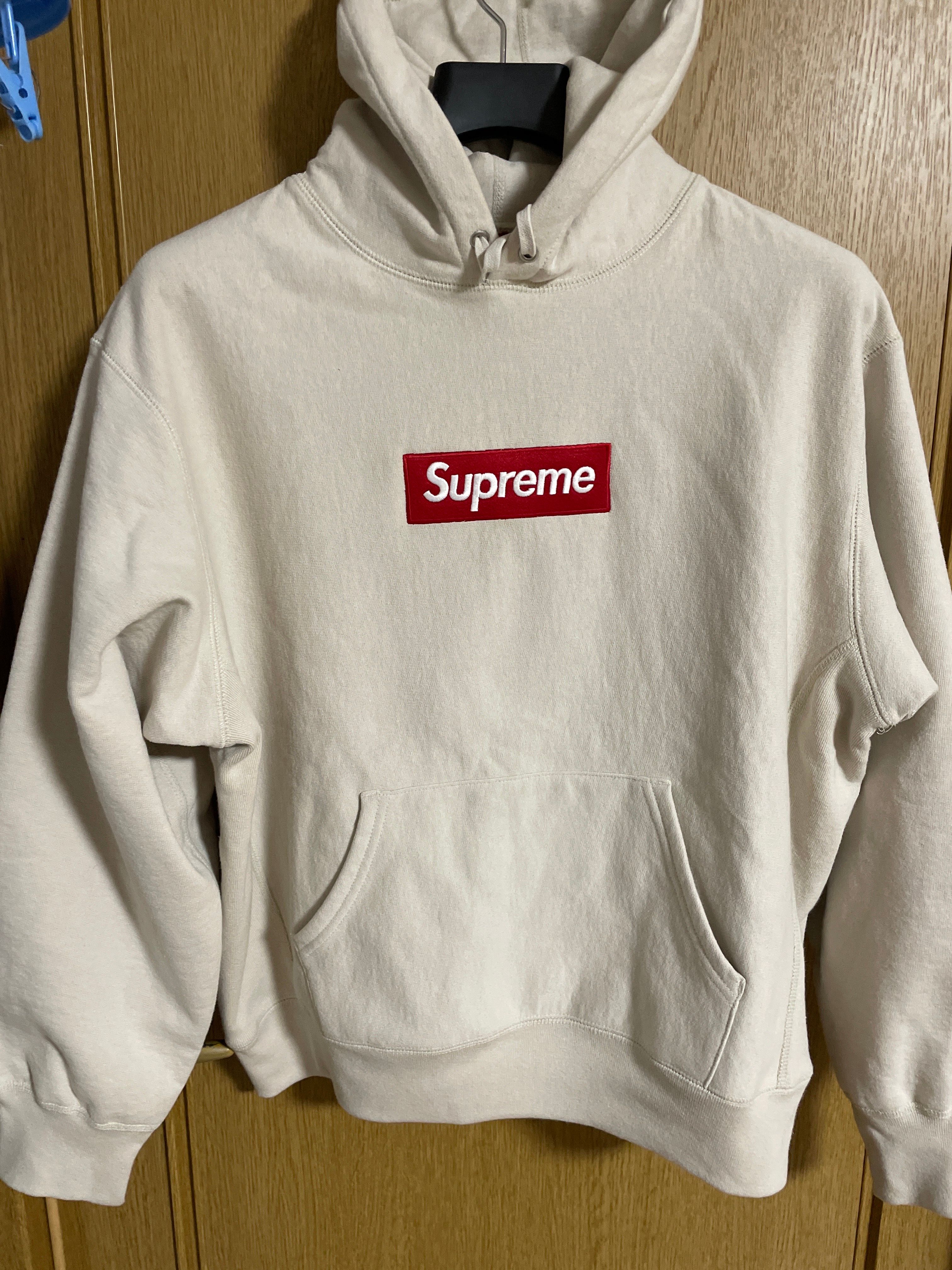 Supreme Box Logo Hooded Sweatshirt "Stone" (24FW)