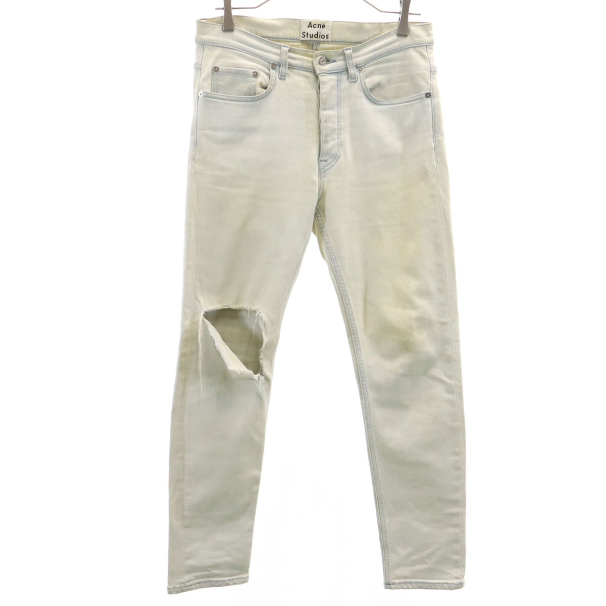 ACNE STUDIOS アクネストゥディオズ スリムデニムパンツ W29 アイボリー ジーンズ