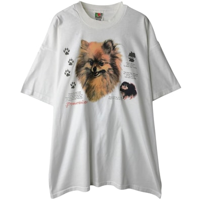 古着 フルーツオブザルーム FRUIT OF THE LOOM BEST 犬柄 アニマルTシャツ メンズXL相当/eaa641727