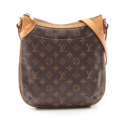 ルイ・ヴィトン LOUIS VUITTON オデオンPM ショルダーバッグ バッグ PVCコーティングキャンバス レザー モノグラム レディース ブラウン系 M56390 【中古】