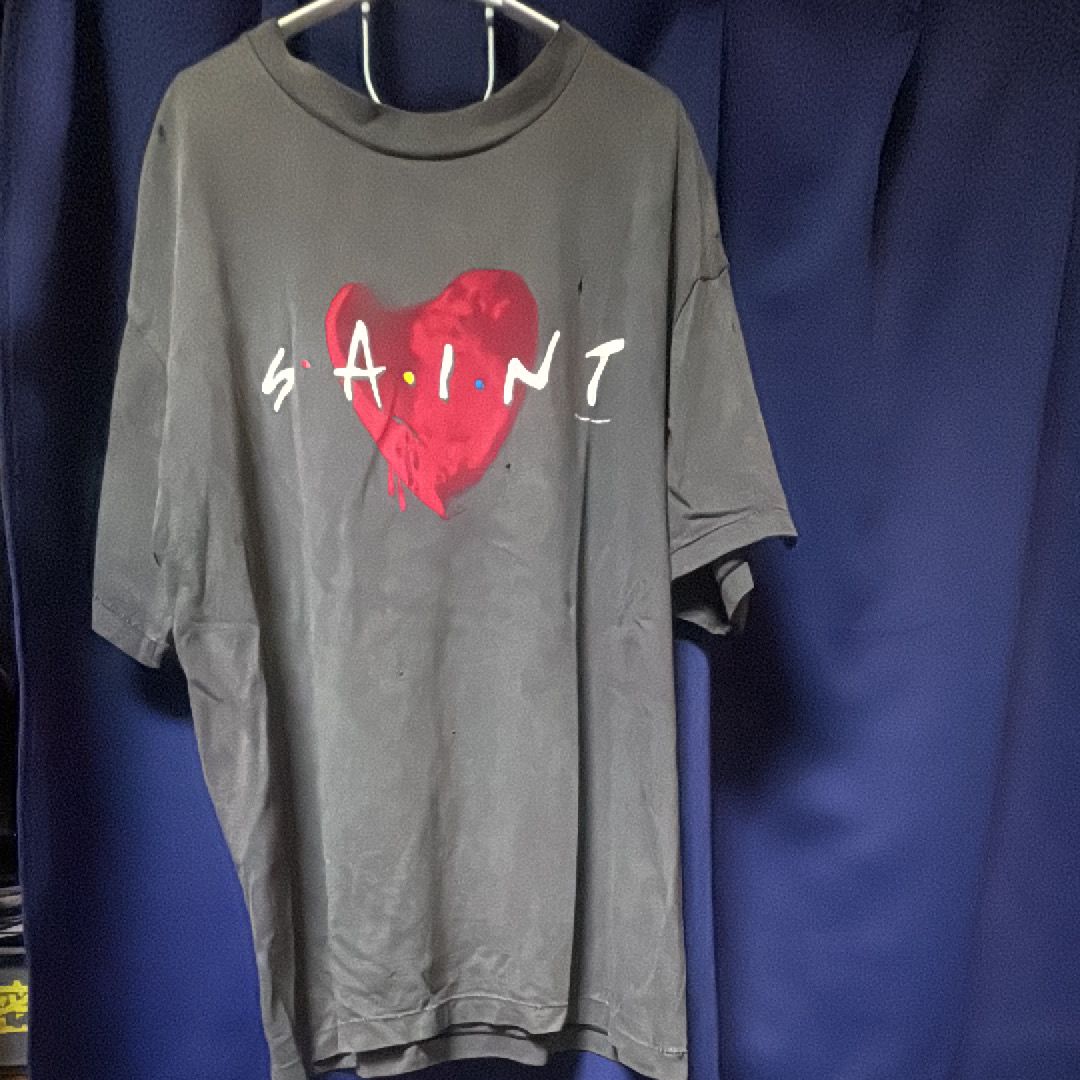 SAINT Mxxxxxx 22AW HEART SS TEE "Black" SM-A22-0000-004