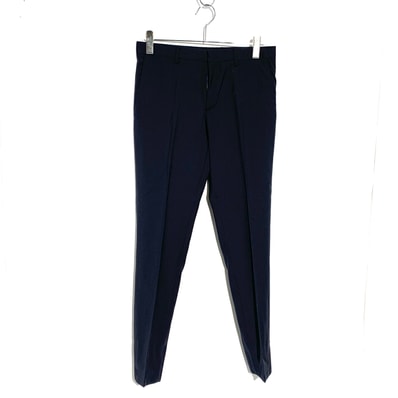 Burberry Virgin Wool Slacks Navy