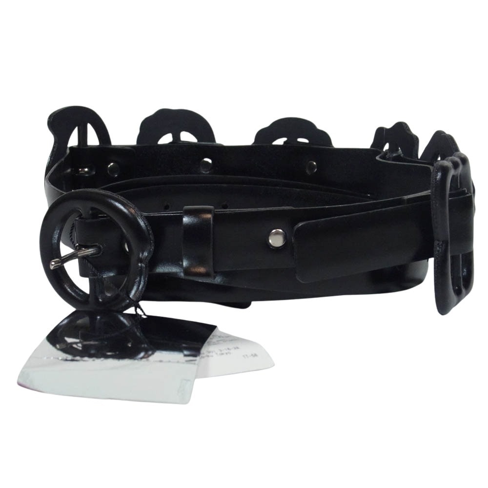 TOGA トーガ ベルト 19AW TA92-AH058 MOTIF BELT 2 モチーフ レザーベルト ブラック系 ONE【極上美品】【中古】