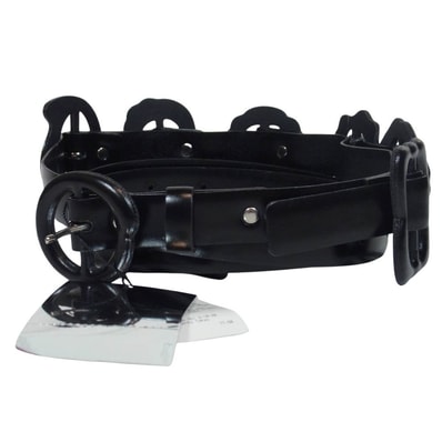 TOGA トーガ ベルト 19AW TA92-AH058 MOTIF BELT 2 モチーフ レザーベルト ブラック系 ONE【極上美品】【中古】