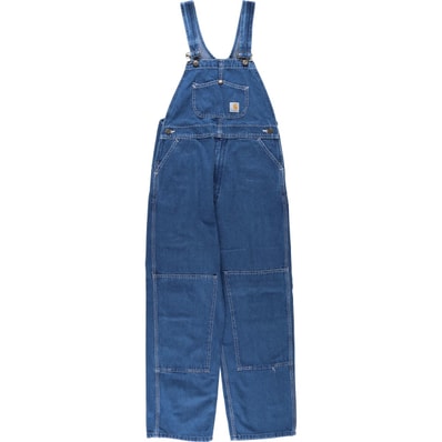 古着 カーハート Carhartt ダブルニー デニムオーバーオール メンズw32相当/eaa656779