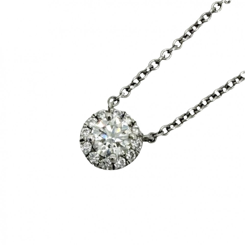 TIFFANY&Co. ティファニー ネックレス ソレスト ジュエリー アクセサリー Pt950プラチナ    ダイヤモンド レディース 約2.8g 美品【中古品】