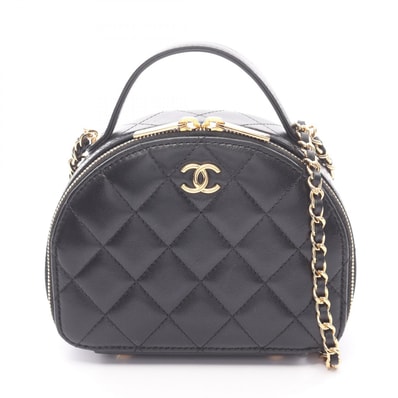 シャネル CHANEL マトラッセ ショルダーバッグ バッグ ラムスキン(羊革) レディース ブラック系 AP3088 【中古】