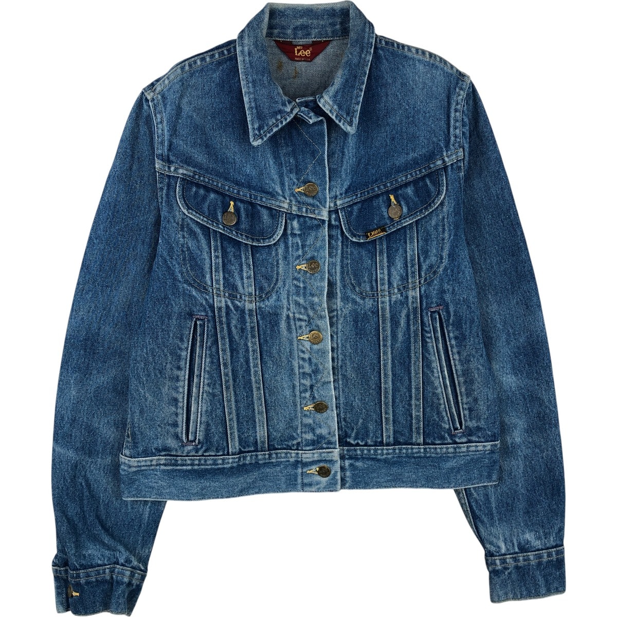古着 70~80年代 リー Lee MS.LEE デニムジャケット Gジャン USA製 レディースS相当 ヴィンテージ/eaa615069