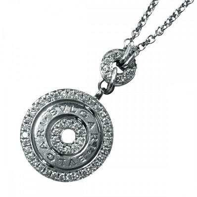 BVLGARI ブルガリ ネックレス アストラーレ チェルキ ペンダント アクセサリー アジャスター付き 18金WG 750 ジュエリー K18ホワイトゴールド ダイヤモンド レディース 約18.8g【中古品】