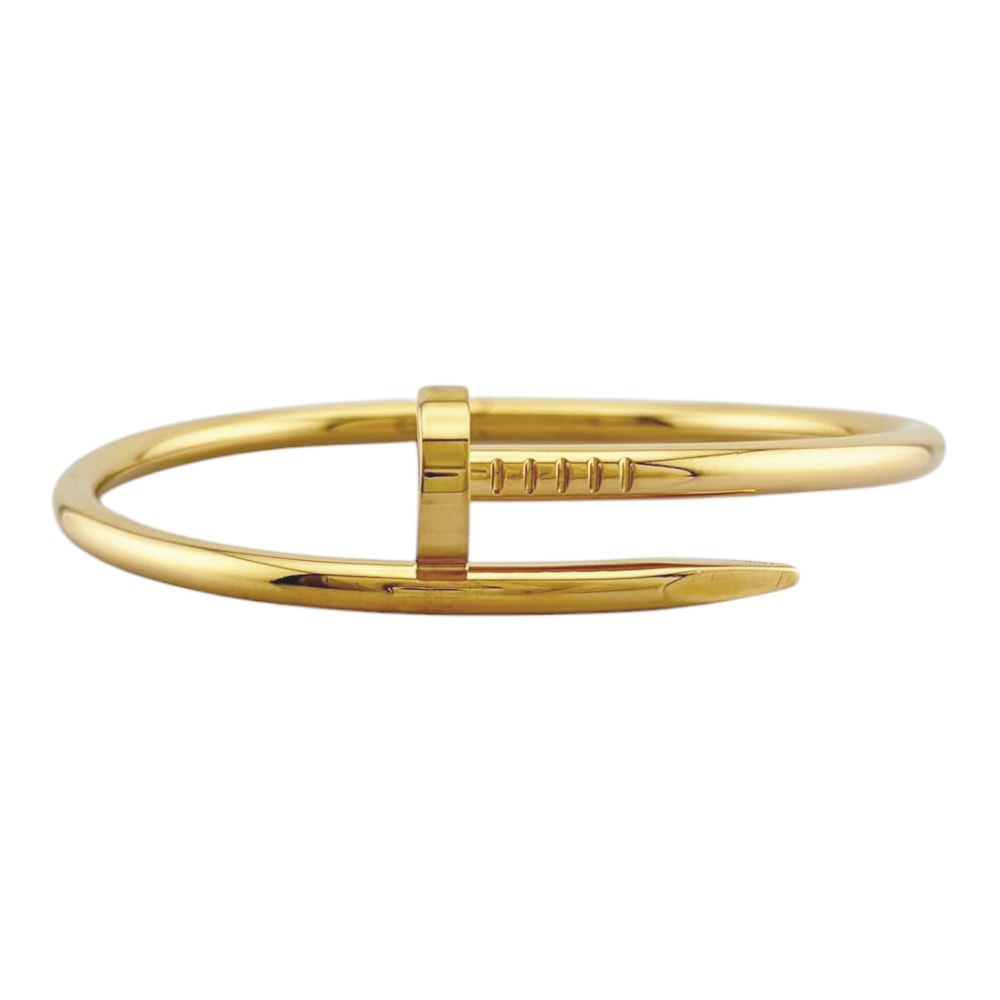 カルティエ ジュスト アン クル バングル 18金 K18イエローゴールド レディース CARTIER  中古