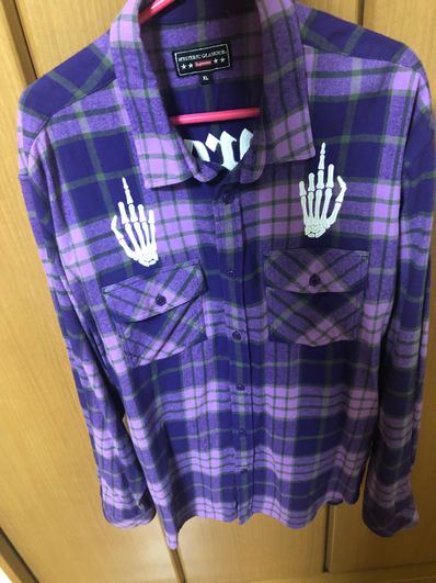 Supreme x HYSTERIC GLAMOUR Plaid Flannel Shirt "Purple"