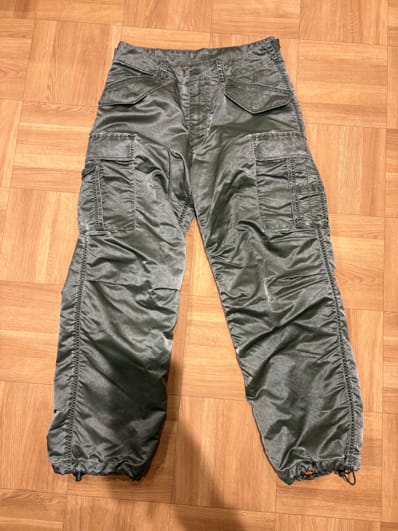 Supreme Washed Flight Satin Cargo Pant "Olive"