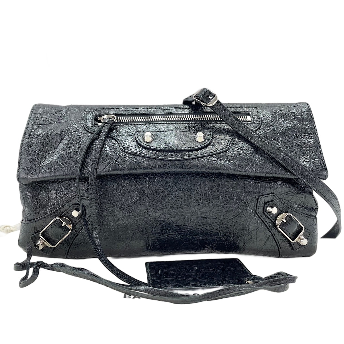 バレンシアガ BALENCIAGA レザー クラシックエンベロープ 2WAY ショルダーバッグ【中古】