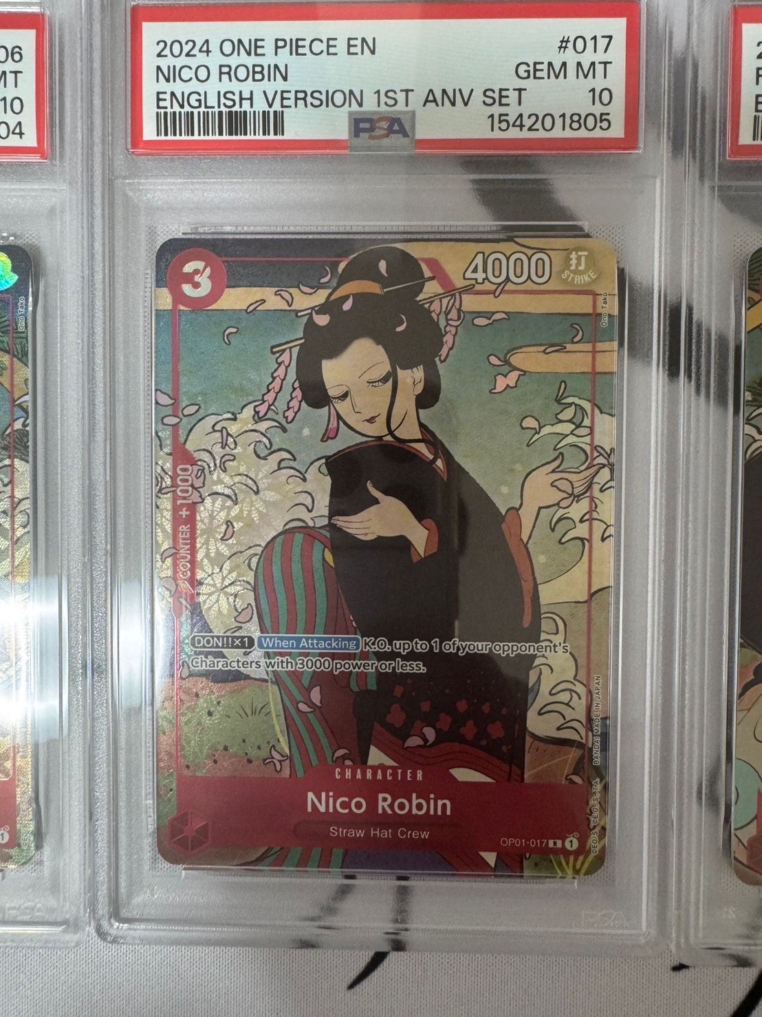 PSA10】麦わらの一味 : 浮世絵【英語版】(ワンピースカードゲーム「1st