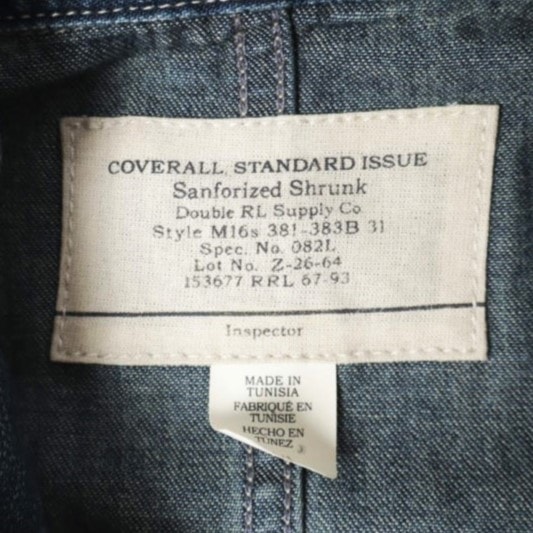 B (目立った傷や汚れなし)】RRL ダブルアールエル 26SS HARTINGTON 
