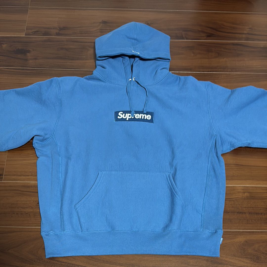 Supreme Box Logo Hooded Sweatshirt "Blue" (23FW)