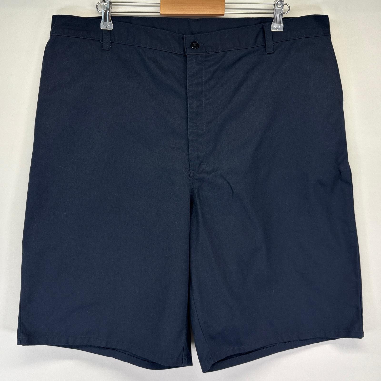 古着 ディッキーズ Dickies ショートパンツ ハーフ 半ズボン 短パン ワーク ワンポイントロゴ 大きいサイズ w42 ネイビー メンズ