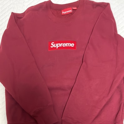 Supreme Box Logo Crewneck "Cardinal" (22FW)