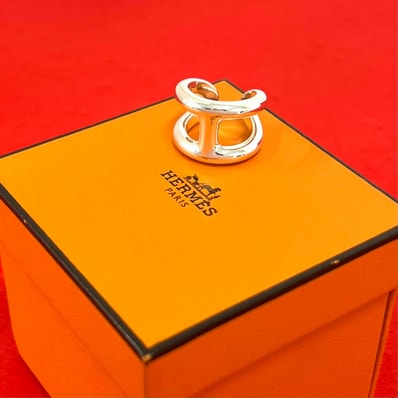 HERMES エルメス オスモズ GM リング シルバー925 リング・指輪 12号 シルバー
86655