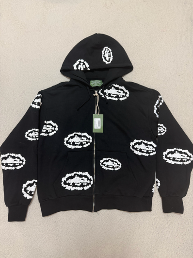 corteiz ×denim tears ジップパーカー