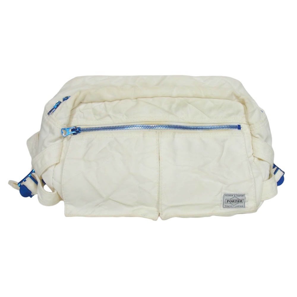 PORTER ポーター RIDE ライド WAIST BAG ウエストバッグ ホワイト系【中古】