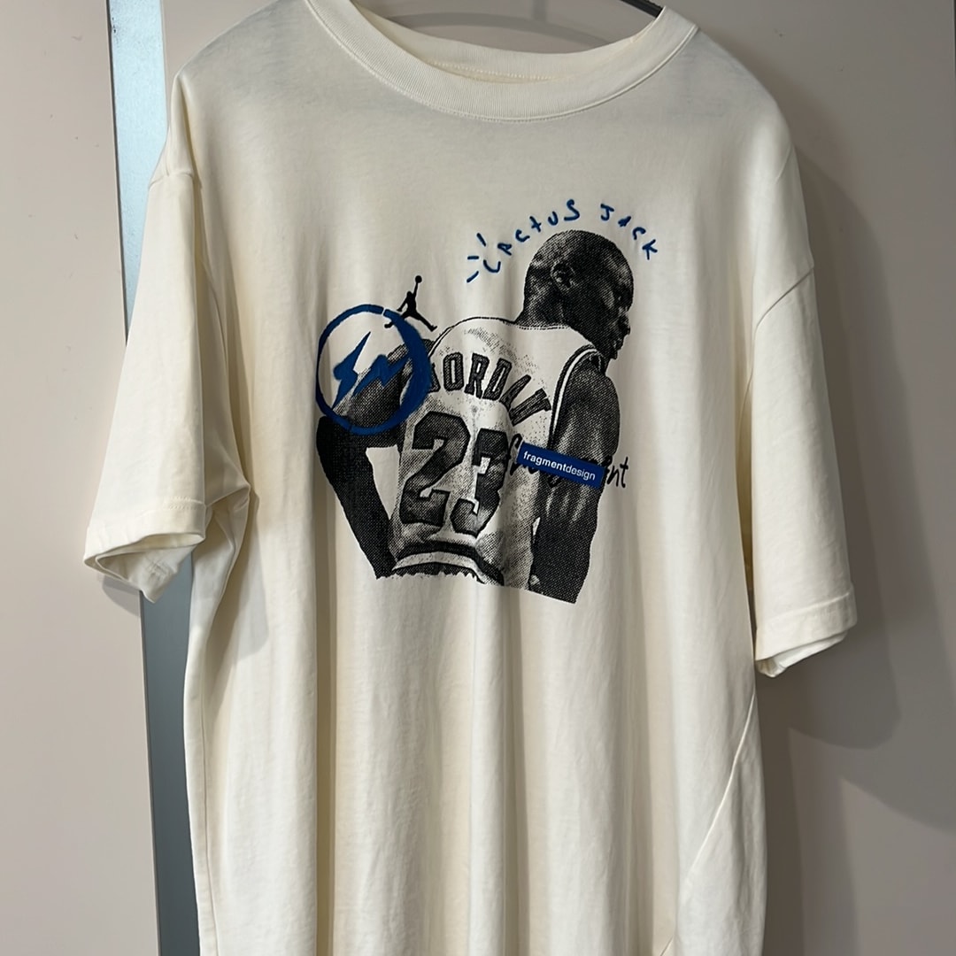 Air Jordan Travis Scott Fragment Tee "White"