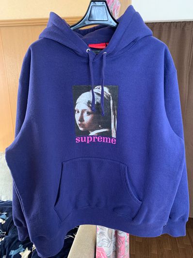 Supreme Pearl Hooded Sweatshirt "Navy"